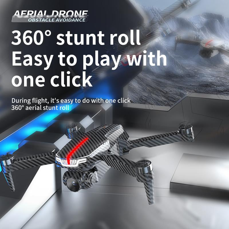 Aerial Drone 2025 C13S Pro GPS Drone 4K UHD EIS Camera 5G Wifi FPV Brushless Motors Optical Flow Obstacle Avoidance Auto Return 360° Stunt Roll Easy Play One Click Automatic 【C13S】Two Batteries