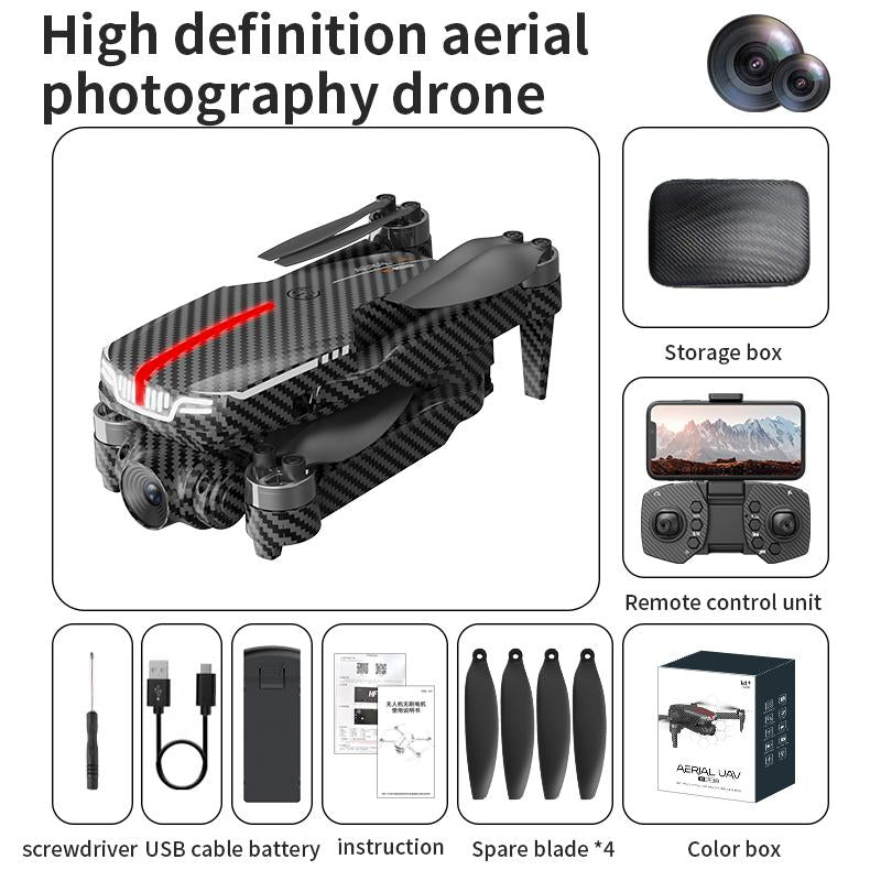 Aerial Drone 2025 C13S Pro GPS Drone 4K UHD EIS Camera 5G Wifi FPV Brushless Motors Optical Flow Obstacle Avoidance Auto Return 360° Stunt Roll Easy Play One Click Automatic 【C13S】Two Batteries